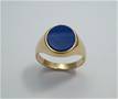 9ct Gold Lapis Lazuli Signet Ring