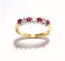 18ct Gold Ruby and Diamond Eternity Ring