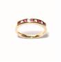 9ct Gold  Diamond and Ruby Eternity Ring