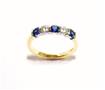 18ct Gold Diamond and Sapphire Eternity Ring