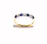 18ct Gold Diamond and Sapphire Eternity Ring
