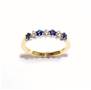 18ct Gold Diamond and Sapphire Eternity Ring