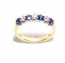 18ct Gold Diamond and Sapphire Eternity Ring