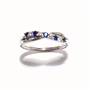 9ct Gold Diamond and Sapphire Eternity Ring