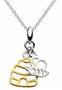 Sterling Silver and Gold Plated Pendant